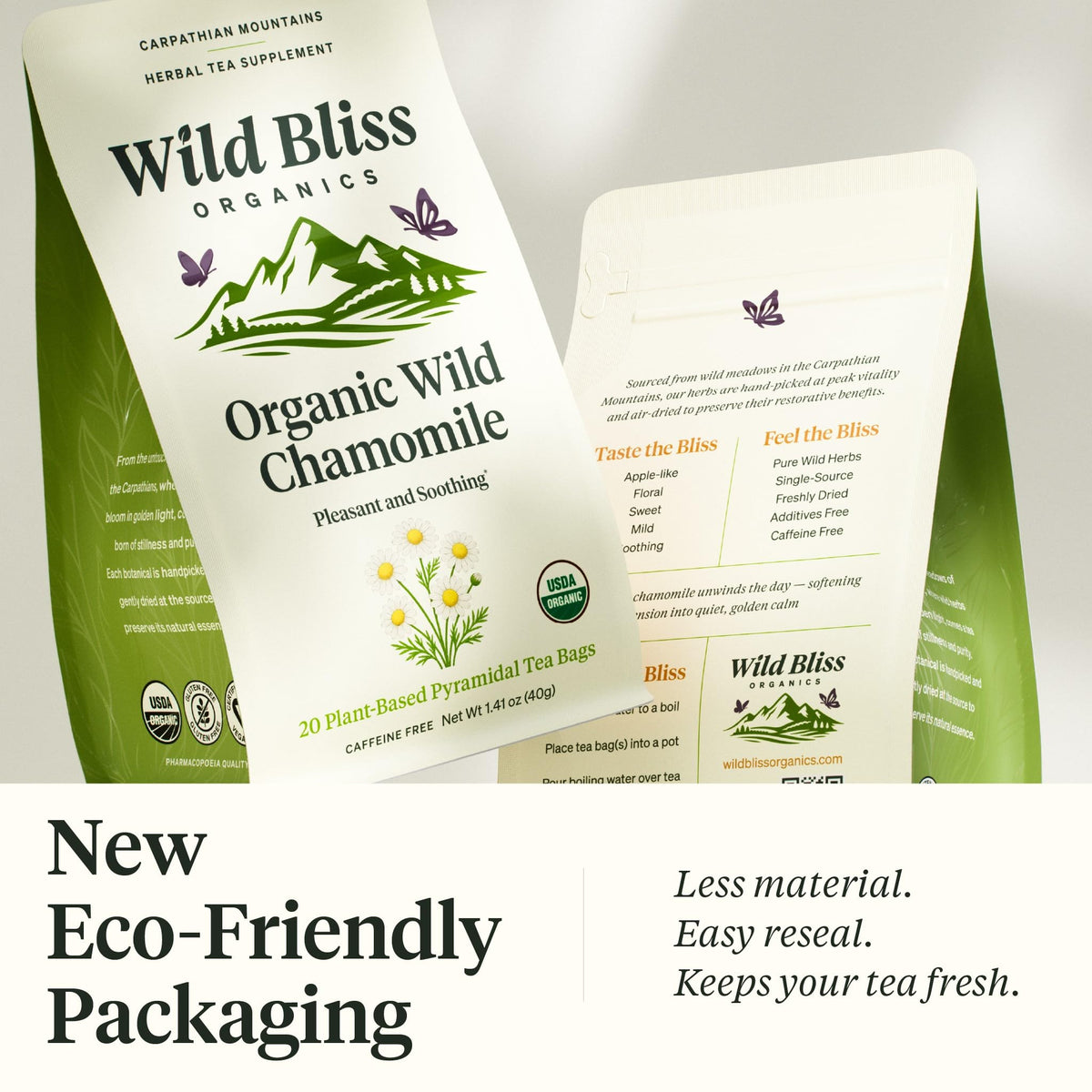 Wild Bliss chamomile flower close-up, illustrating natural aroma for calming evenings.