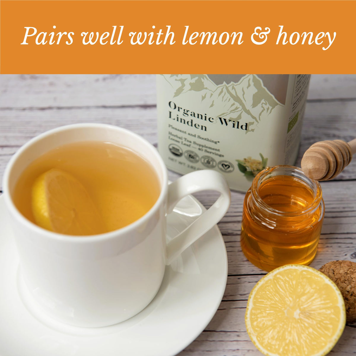 Wild Bliss Linden Tea gift packaging signals a thoughtful present.
