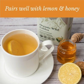 Wild Bliss Linden Tea gift packaging signals a thoughtful present.