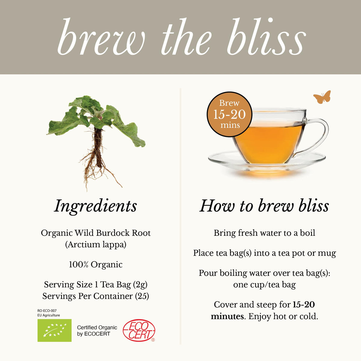 Wild Bliss Plastic-free tea bags enhance eco-friendly routines