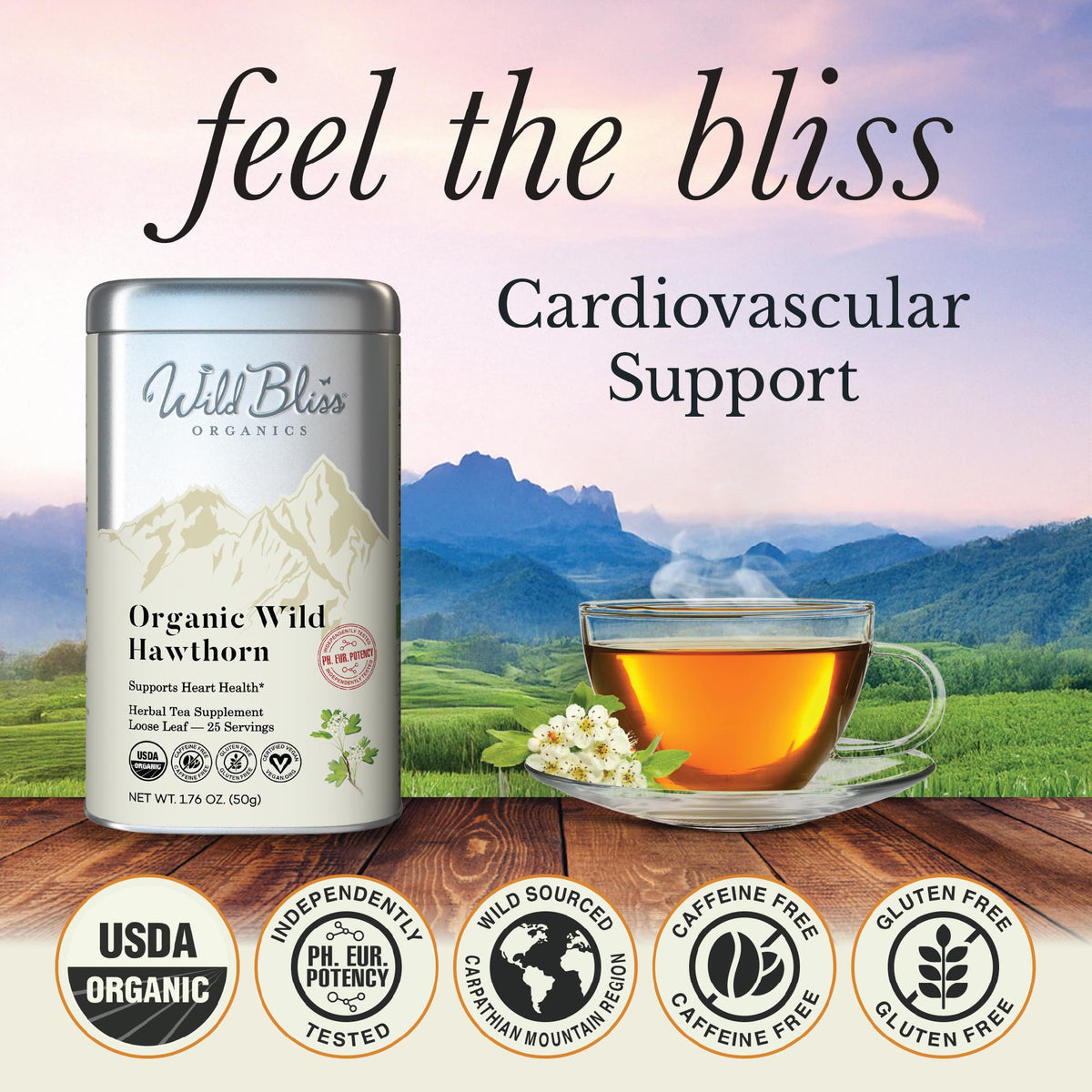 Wild Bliss wild-sourced hawthorn harvest for pure flavor infusion