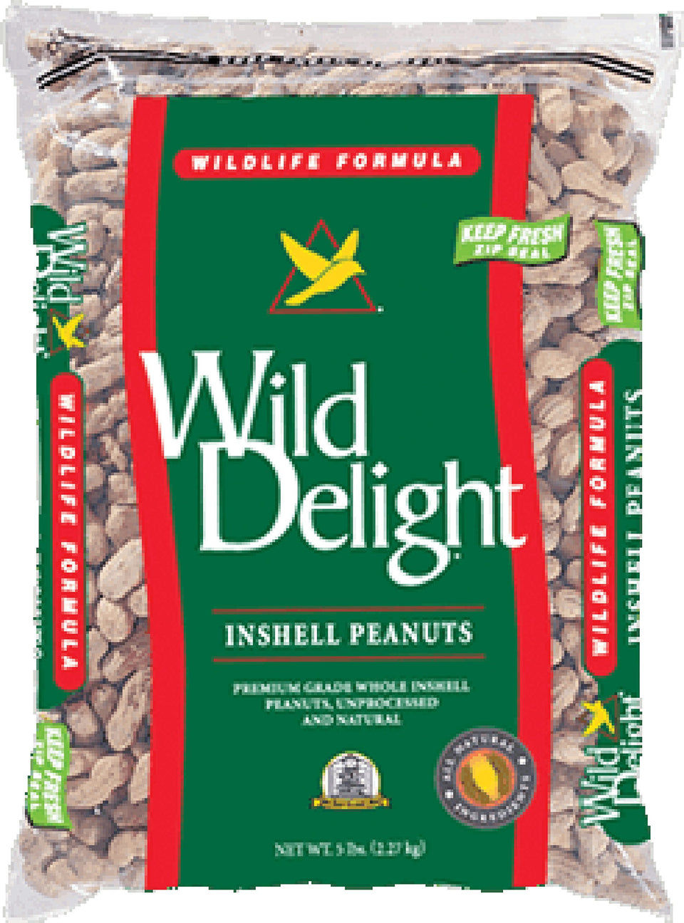 Wild Delight inshell peanuts attract squirrels and wild birds with natural nutrition