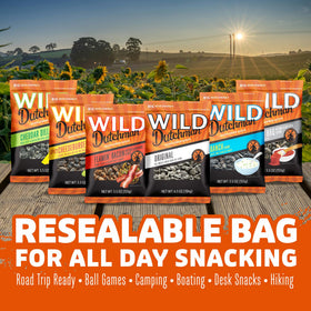 Wild Dutchman resealable bag preserves freshness and crunch