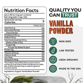 Wild Foods vanilla powder in coffee delivers a fragrant lift without additives.