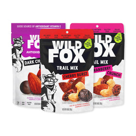 Wild Fox Trail Mix almonds and cashews—crunchy, protein-forward bite for adventures.