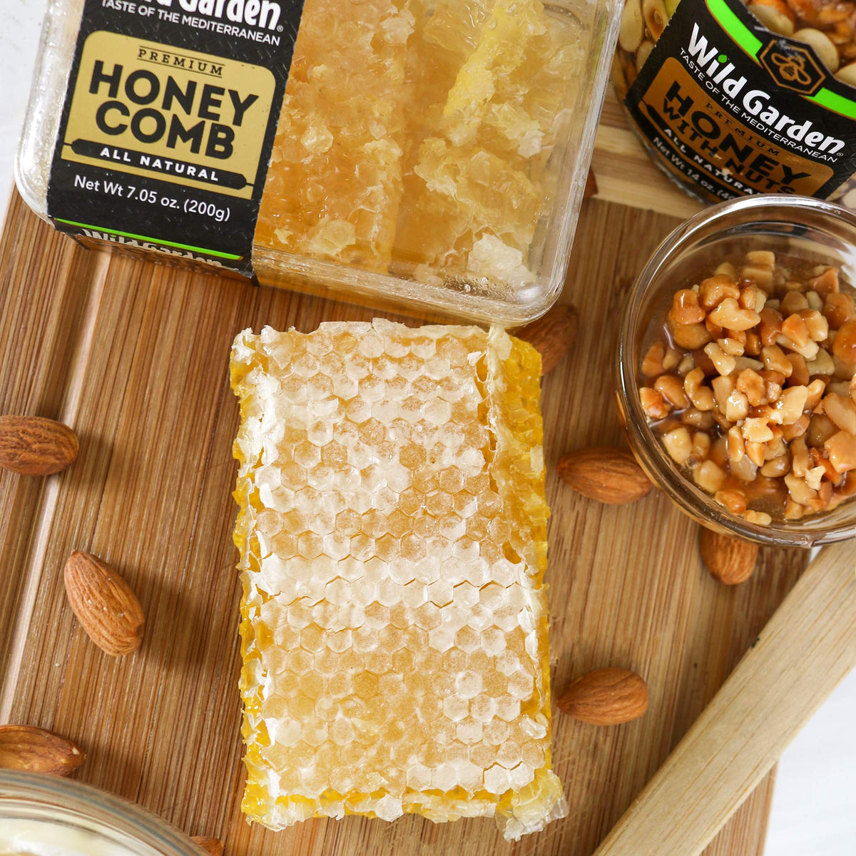 Wild Garden honeycomb bite break showing chewy texture