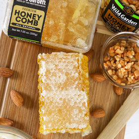 Wild Garden honeycomb bite break showing chewy texture