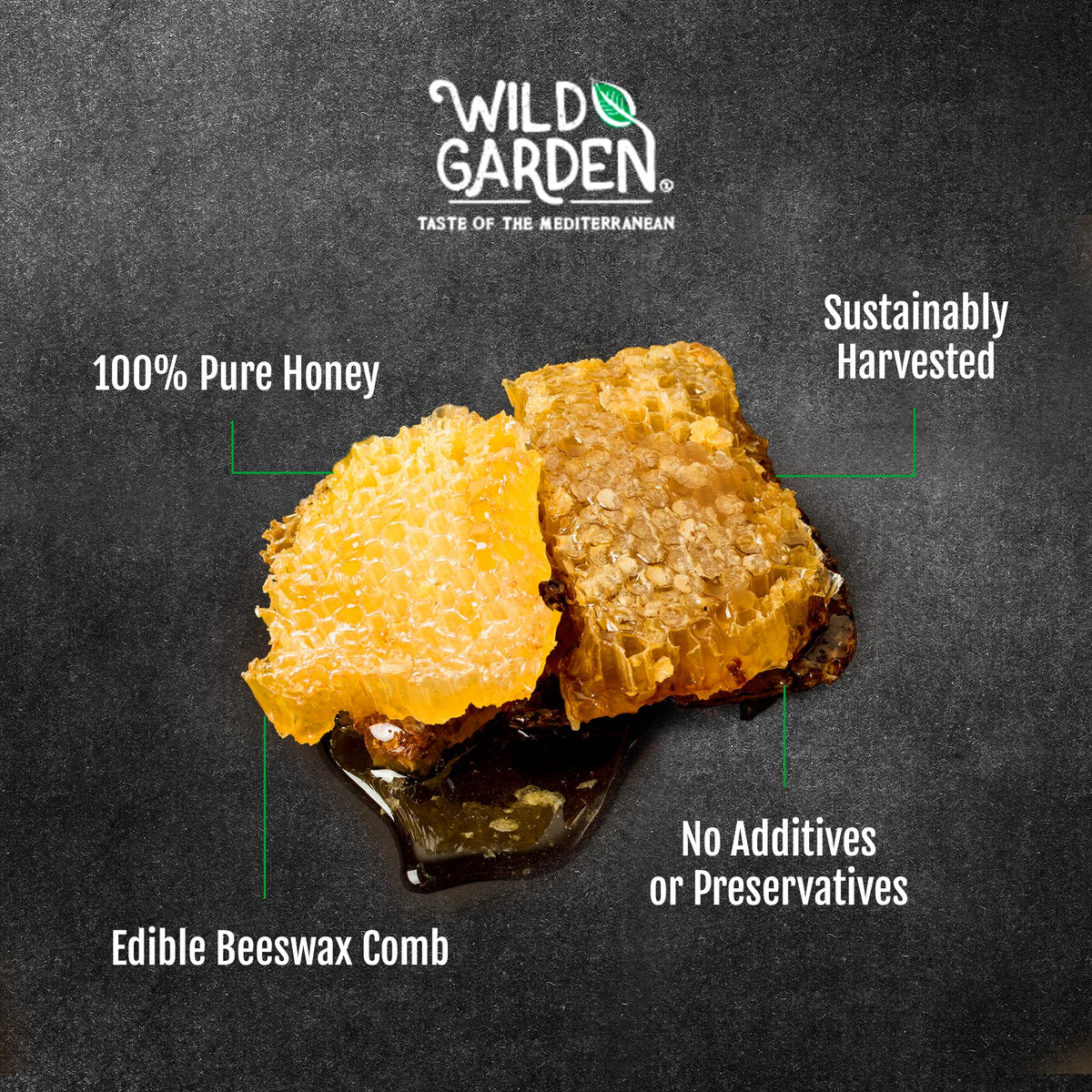 Wild Garden honeycomb on toast highlighting breakfast pairing