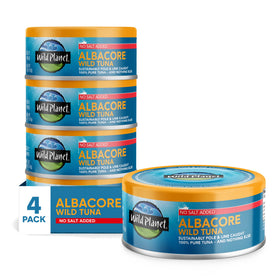 Wild Planet Albacore tuna steak close-up, juicy texture ideal for sandwiches.
