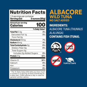 Wild Planet fresh-flavor tuna sandwich image: versatile kitchen staple.