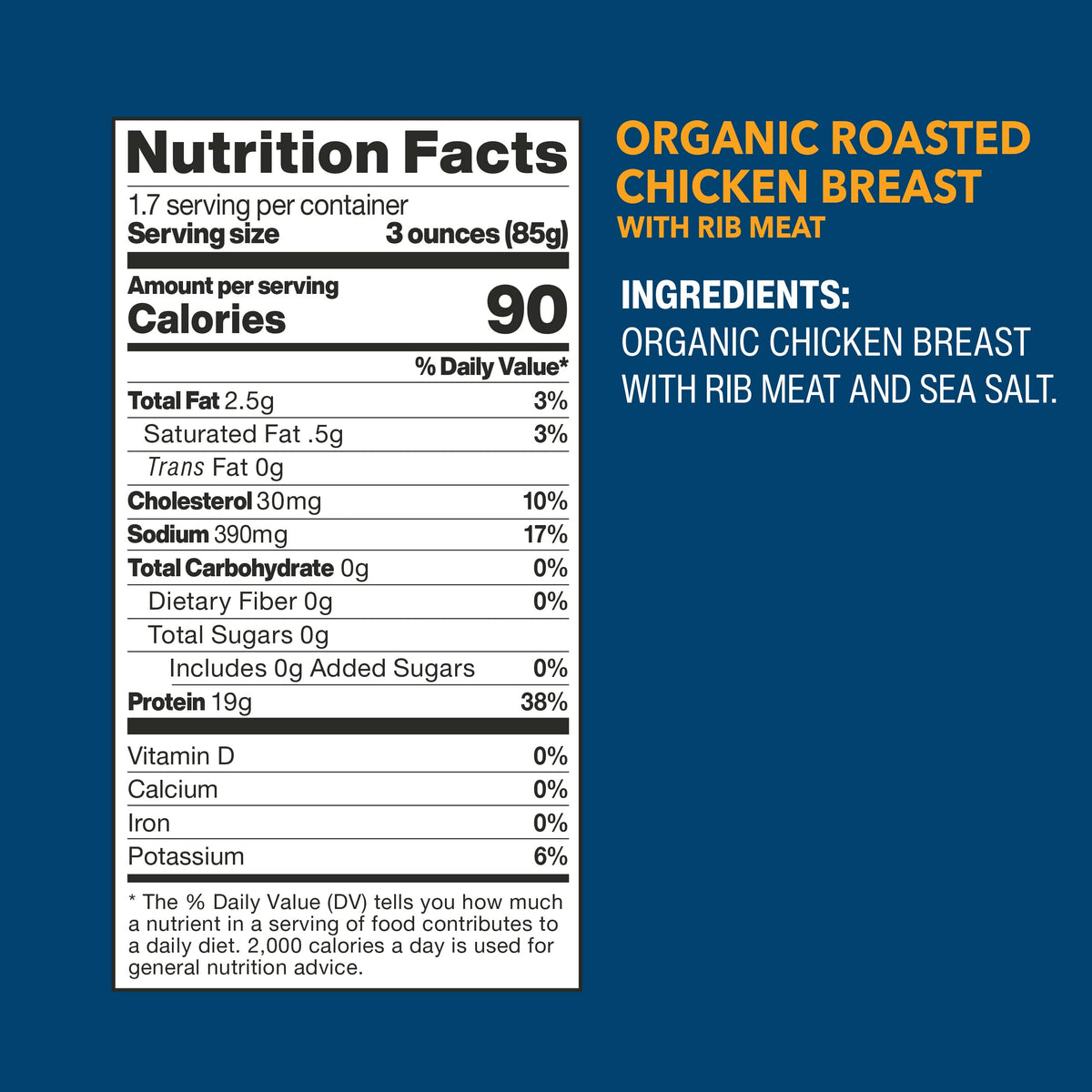 Wild Planet 12-pack of organic chicken cans for pantry meals.