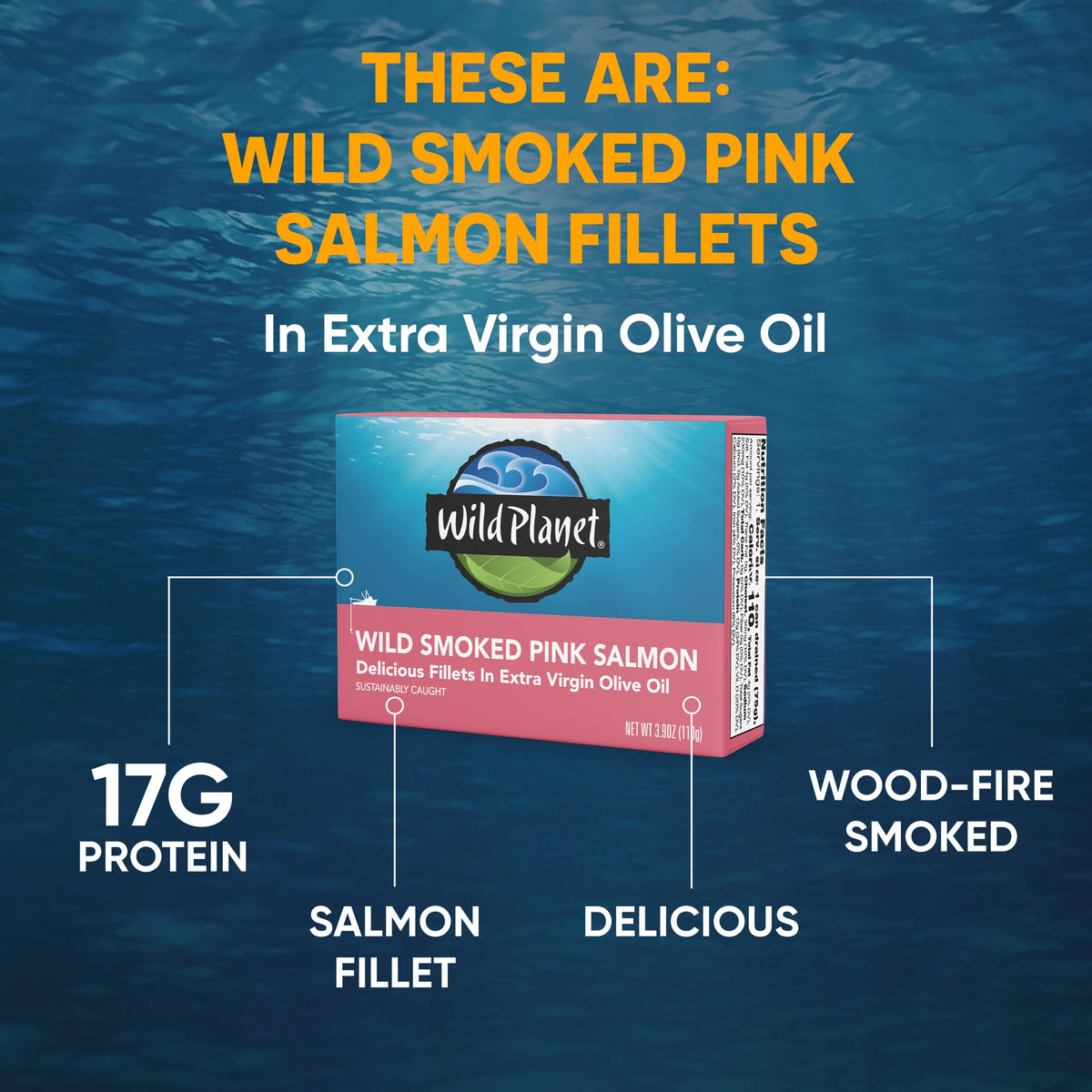 Salmon fillets in extra virgin olive oil with rich texture.
