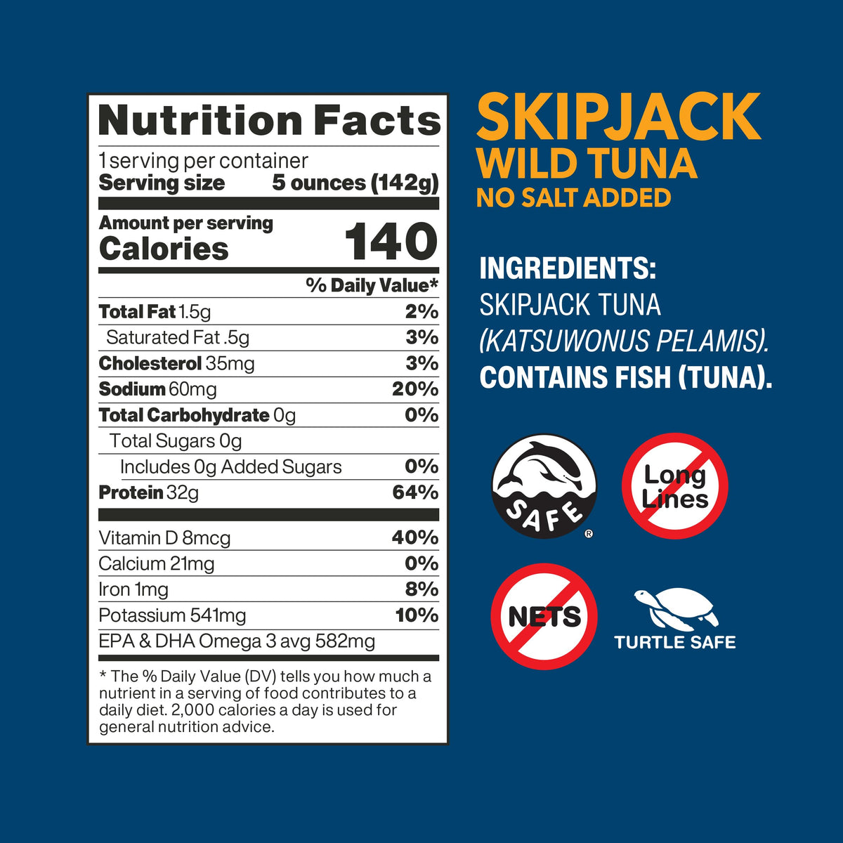 Wild Planet sustainability icon emphasizes pole-and-line caught tuna sourcing