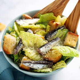 Mercury tested Wild Planet anchovies in water for quick protein bites