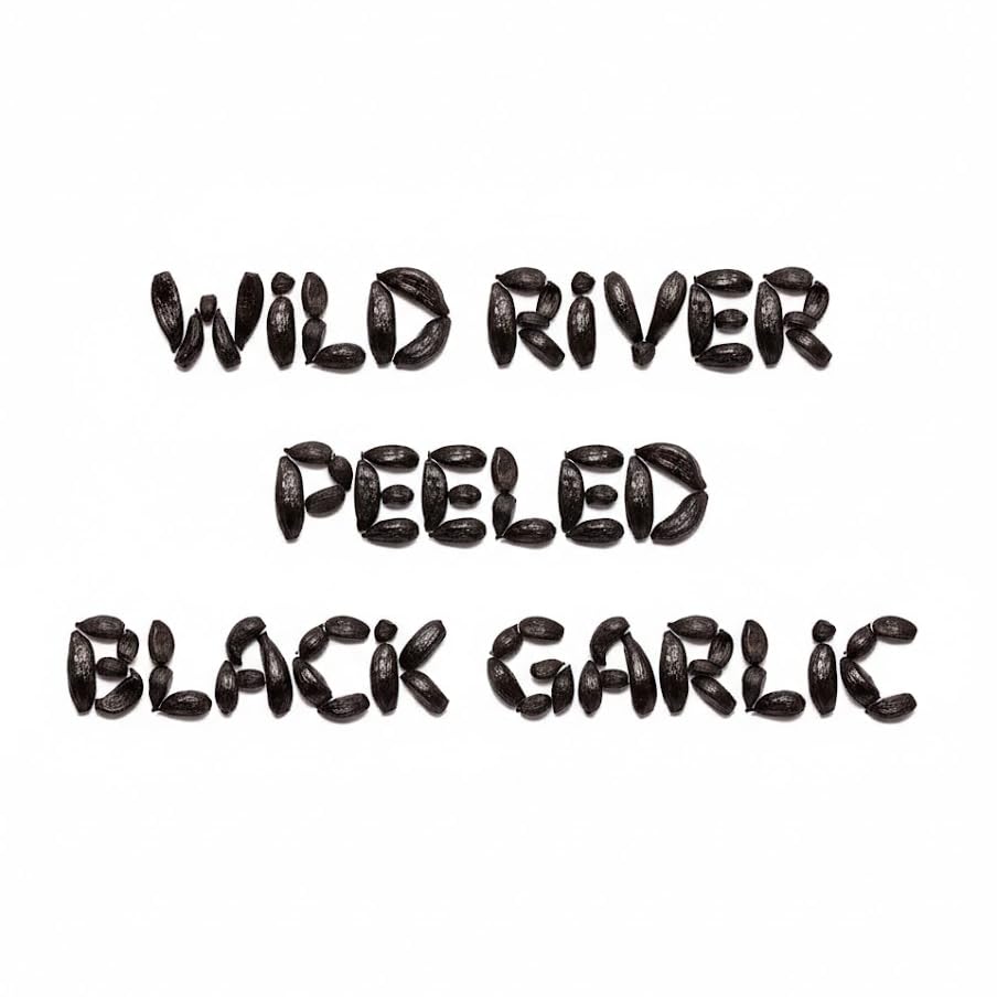 Wild River black garlic cloves ready for versatile culinary use