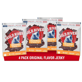 Wild River Old-Fashioned Jerky bag ready for outdoor adventures.