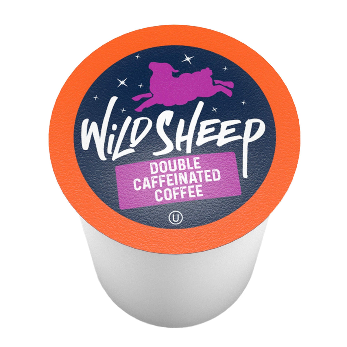 Wild Sheep High Caffeine pods closeup highlights robust aroma and bold flavor potential.