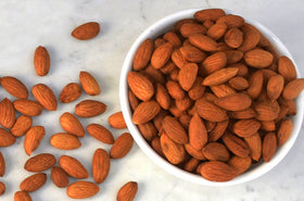 Wild Soil Terra Preta almonds ready-to-eat in a bowl.