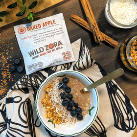 Wild Zora coconut-milk creaminess adds richness to the hot cereal.