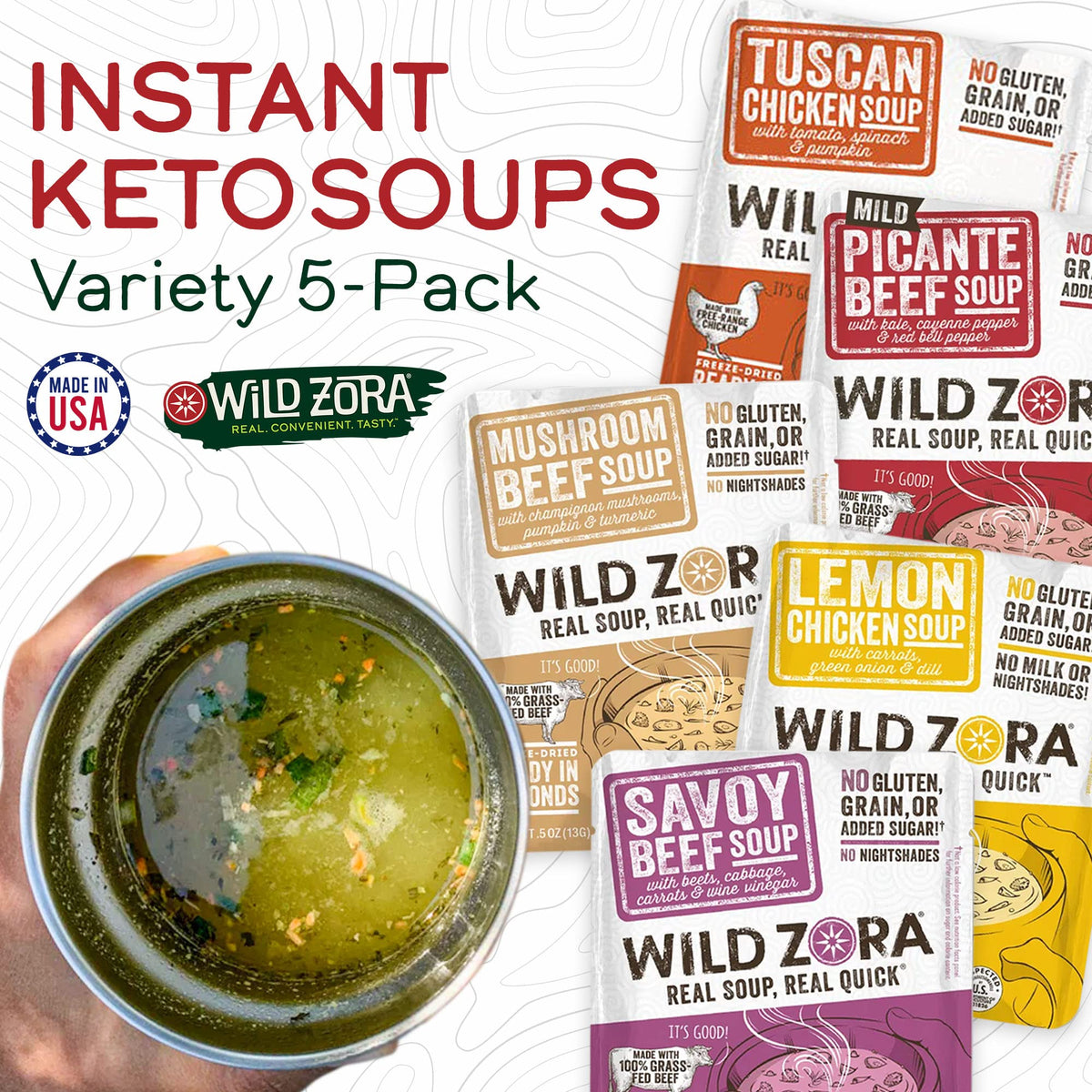 Wild Zora Lemon Chicken soup, bright citrus notes