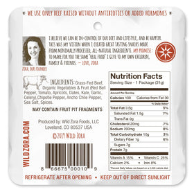 Wild Zora no-added-sweeteners label emphasized for clean snacking