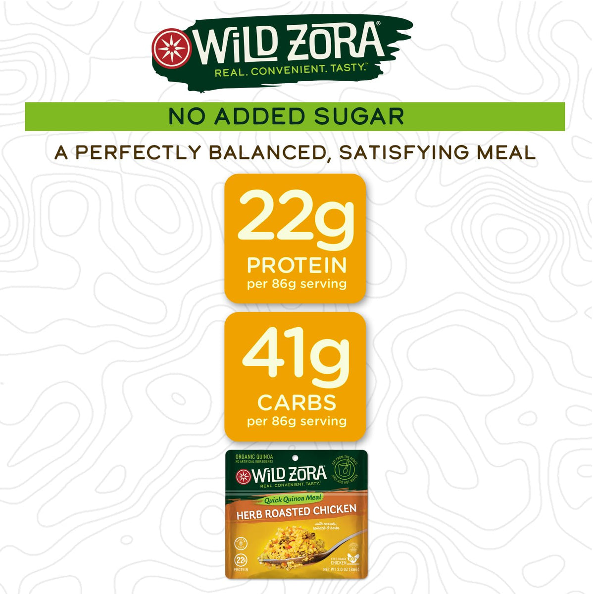 Wild Zora olive oil packet drizzle for extra flavor.