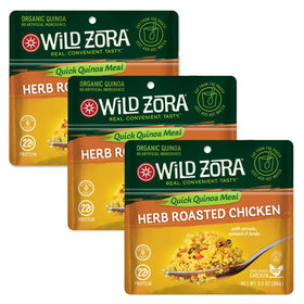 Wild Zora organic quinoa with lentils close-up, protein-packed and gluten-free.