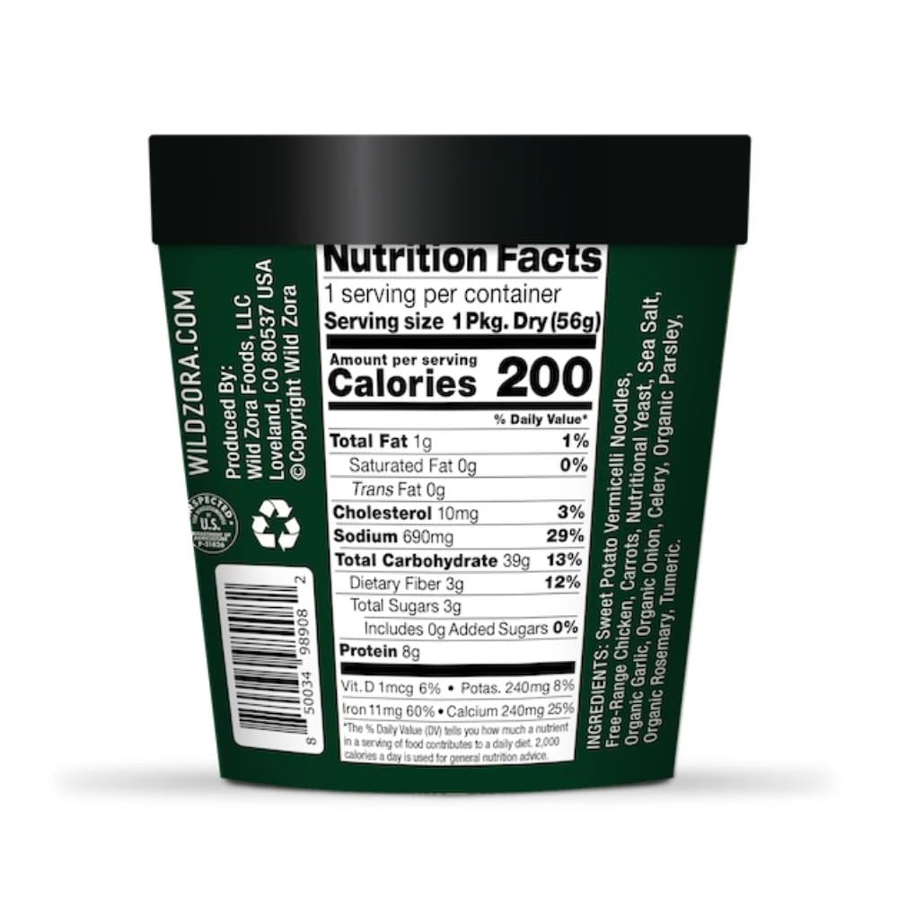 Wild Zora real-meat ingredients visual for portable protein.