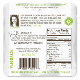 Wild Zora USA-sourced pasture-raised meat story behind bars