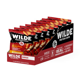 Wilde Chips Barbeque crispy slices close-up showing a crunchy texture for keto-friendly snacking