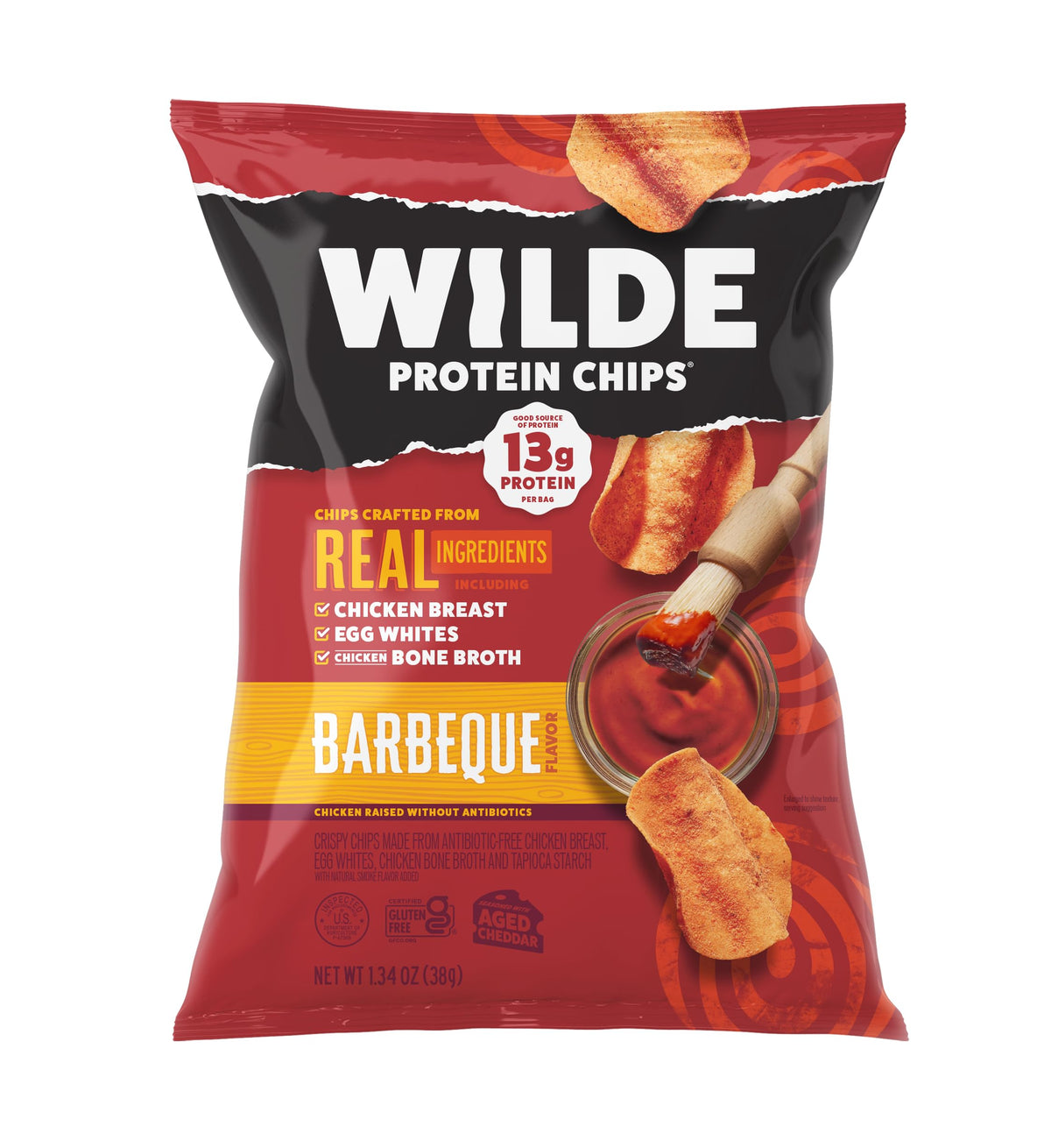 Wilde Chips Barbeque eight-pack ready for high-protein snacking on the go
