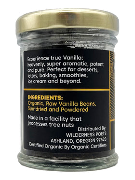 Wilderness Poets coffee scene, vanilla powder enhancing latte for a fragrant, comforting sip.