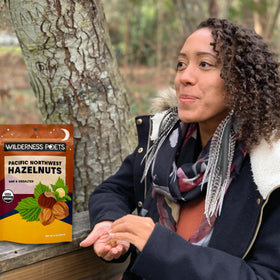 Wilderness Poets hazelnuts packaged in Ashland, Oregon, ensuring quality and freshness