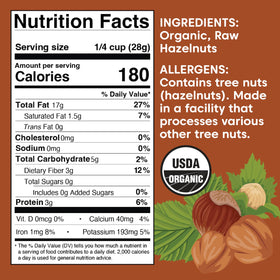 Wilderness Poets hazelnuts raw whole nuts with skins, perfect for trail mixes