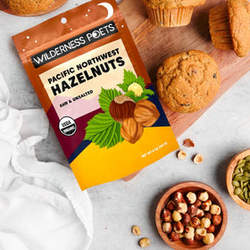 Wilderness Poets hazelnuts trail-mix idea, easy to portion and carry
