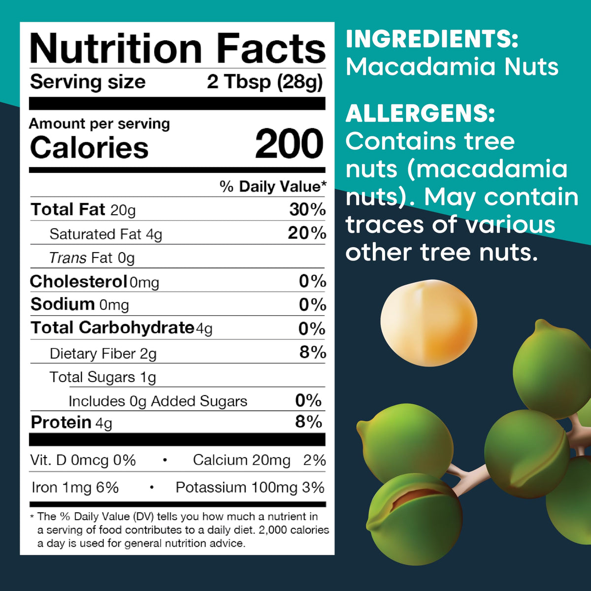 Wilderness Poets Raw Macadamia Butter vegan non-GMO no salt or sugar.