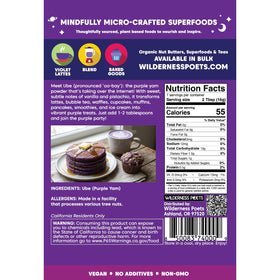 Wilderness Poets Ube Powder fine texture ready to whisk into batters smoothly.