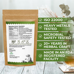 WILDFIELD HERBS 1.5g tea bag close-up for precise portions.