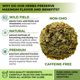WILDFIELD HERBS 50-tea-bag pack for everyday use.