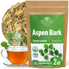 Wildfield Herbs Aspen Bark Tea packaging ready for display and gifting.