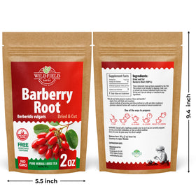 Wildfield Herbs Barberry Root Tea aroma burst hints at a rich, comforting brew