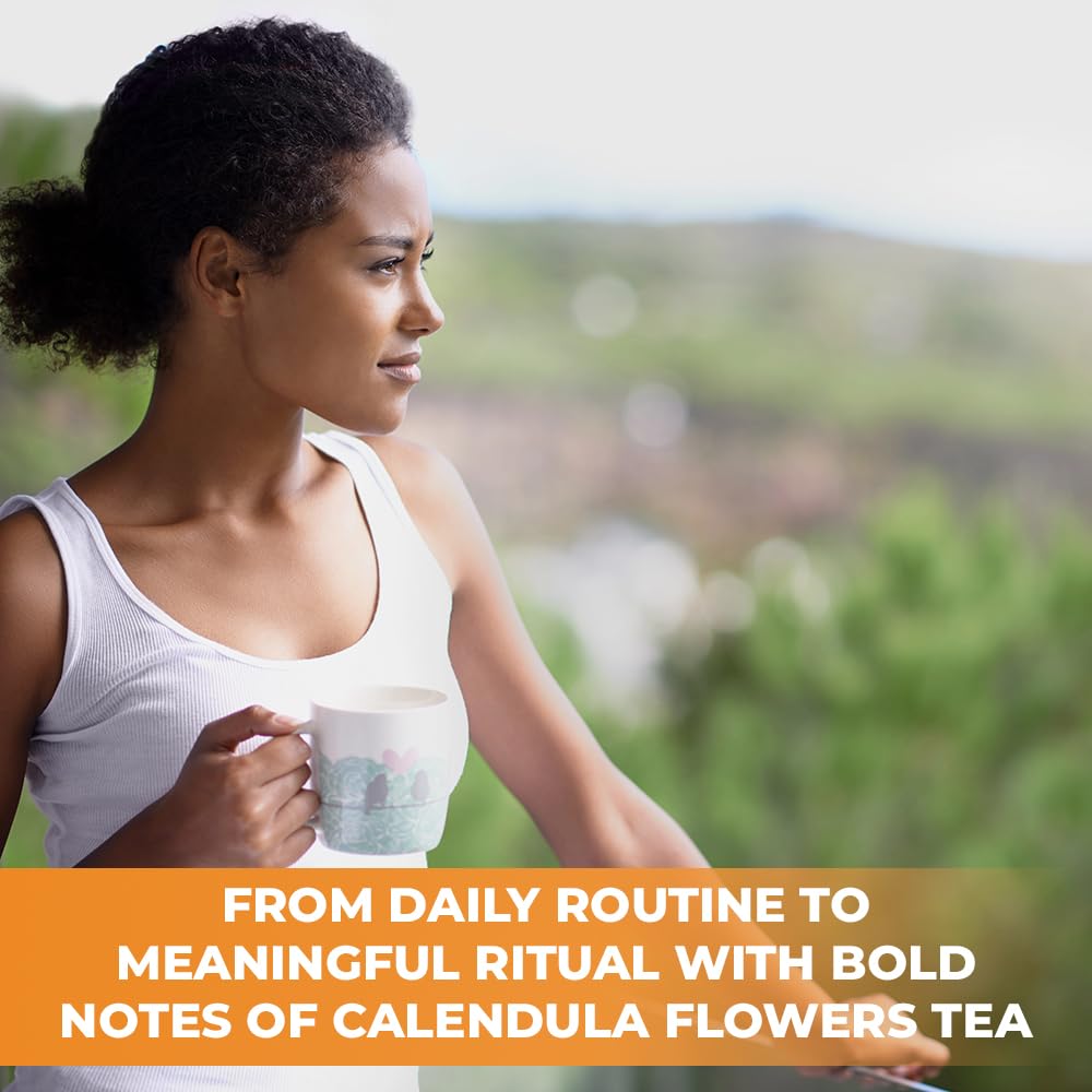 Wildfield Herbs Calendula Tea whole petals for flexible brewing options.