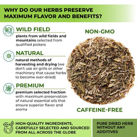 Wildfield Herbs catnip tea sachets 1-5g pack, ready to steep for a balanced cup.