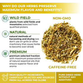 WildField Herbs dried goldenrod 50 g ready for tea preparation