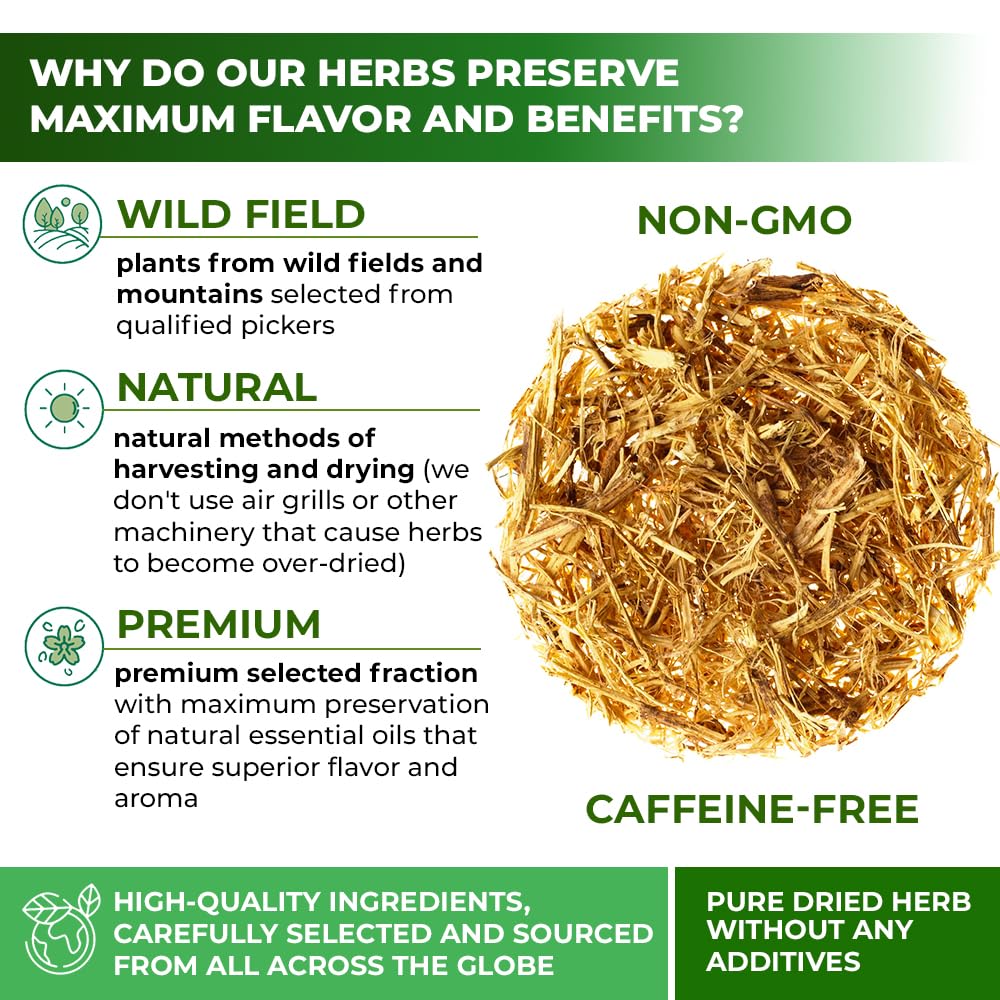 Wildfield Herbs European-origin nettle root tea emphasizes quality and origin