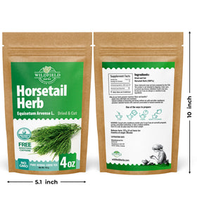 Wildfield Herbs Horsetail Tea Europe origin map hints at heritage