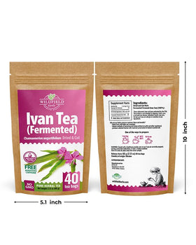 Wildfield Herbs loose Ivan Tea leaves in a bowl showing natural texture.