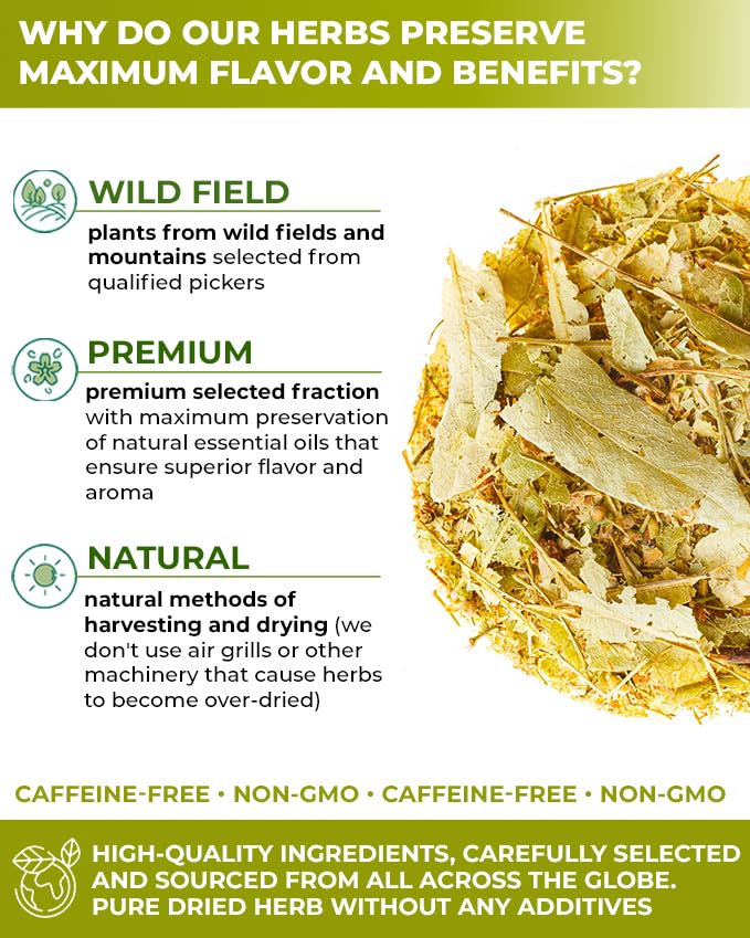 Wildfield Herbs Linden Tea brew cup ready to enjoy