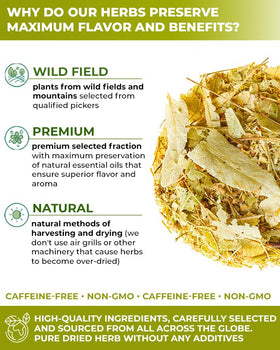 Wildfield Herbs Linden Tea brew cup ready to enjoy