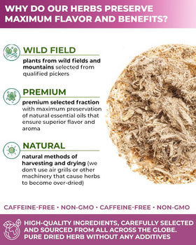 Wildfield Herbs marshmallow root tea cut and sifted for rich infusion.